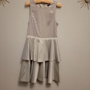 Armani Exchange silver silk dress